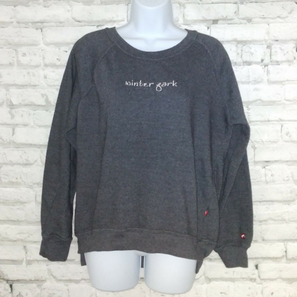 Outfitter Trading Sweatshirt Womens Medium Gray Winter Park Crew Neck Pullover
